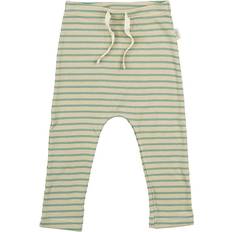 Petit Piao Byxor Modal Striped - Granit Green/Dark Off White