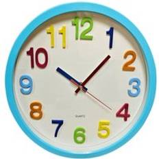 LEDSone Kids Room Colorful Round Ticking Number Quartz Childrens Clock 5172