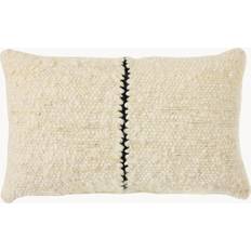 HKliving Wool Striped Kudde 30x50 cm Komplett dekorationskudde Beige, Natur, Vit