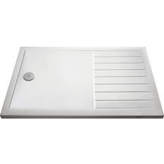 Showers Purity 1300x800mm Walk-In Rectangular Shower Tray with Drying Area