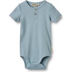 Turkis Bodyer Børnetøj Wheat Kortærmert Body Magnus - Calm Blue