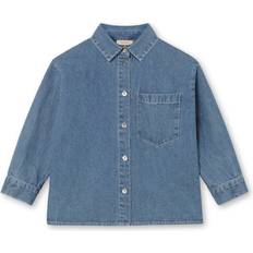 Blåa Skjortor Fliink Lys Denim Blue Don Ls Skjorte 2 år/92