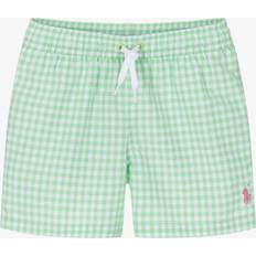 Ralph Lauren Børnetøj Ralph Lauren Boys Gingham Swim Shorts - Green