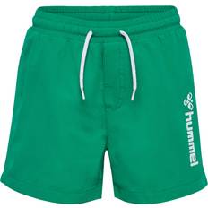 Vita Badbyxor Barnkläder Hummel Bondi Board Shorts - Pepper Green