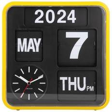 Flip clock Karlsson Mini Flip 24x24x10cm Gul Vægur 24cm