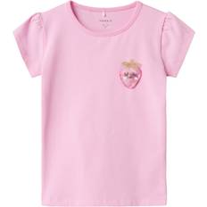 Name It Rosa T-shirts Name It T-shirt - NmfFedorar - Rosa Första