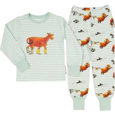 Geggamoja Pyjamasar Barnkläder Geggamoja Mamma Mu Two Piece Pyjamas - Mint