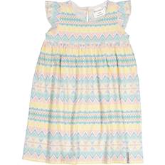 Geggamoja Klänningar Barnkläder Geggamoja Bamboo Flounce Dress Inca - Pastel