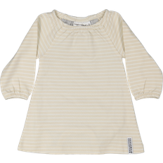 Geggamoja Klänningar Barnkläder Geggamoja Singoallaklänning - Beige/Vit