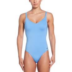 Nike Blue Swimsuits Nike Essential V Neck Suit - Blue
