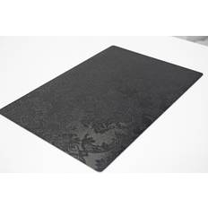 Textiel Stevige Luxe Tafel Placemats Amatista Zwart 30 x 43 cm