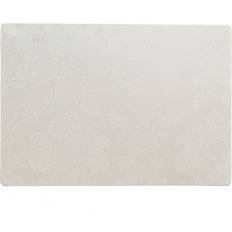 Textiel Stevige Luxe Tafel Placemats Amatista 30 x 43 cm Wit