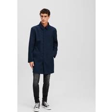 Karl Lagerfeld Herr Kappor & Rockar Karl Lagerfeld Zip-up Trench Coat - Night Blue