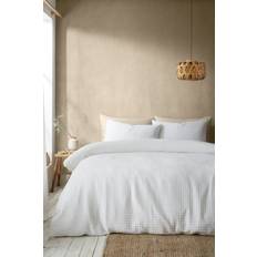 Pineapple Elephant Muscat Waffle Set Duvet Cover White
