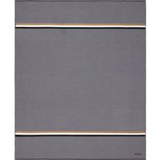 BOSS Double Fouta Beach In A Cotton Blend - Towel Grey, Black