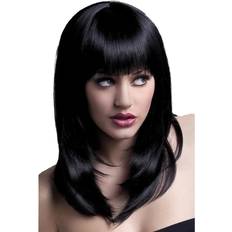 Blonde Long Wigs Fever Womens Tanja Feathered Cut Wig One Size Black