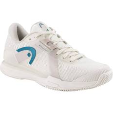 Beige Racketsportskor Head Sprint Pro 4.0 Clay Women - Chalk White/Twilight Blue