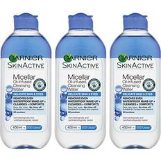 Garnier Face Cleansers Garnier Micellar Cleansing Water Delicate Skin and Eyes 400 ml Pack of 3