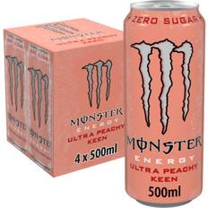 Monster Energy Drink Ultra Peachy Keen Zero Sugar 4 x 500ml