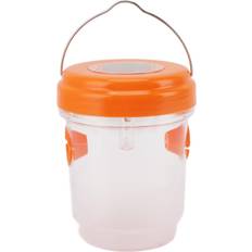 Orange Skadedjursbekämpning Neoglint LED Solar Powered Waterproof Hornet Traps for Fruit Fly Garden Terrace Orange