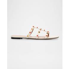 Yellow Sandals Valentino Garavani Flat Sandals Woman - Yellow Cream
