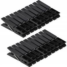 Clothespins Kadax Clothes Pegs Sturdy Plastic Colourful Sock Clips - Black