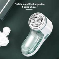 Gröna Noppborttagare Tomtop Jms Portable Fabric Shaver Lint Remover Sweater Defuzzer Battery Powered - Green