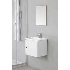 Mobiletti da bagno Mobile Moderno Salvaspazio Bianco Laccato 50 x 36,5 cm con Anta