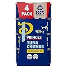 Canned Food Princes Tuna Chunks In Sunflower Oil 4X145G