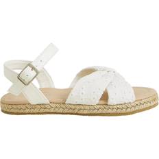 Accessorize Kids' Broderie Jute Sandals - White
