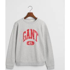 Grå Striktrøjer Gant Teens Sweatshirt Med 49 Arch-Tryk