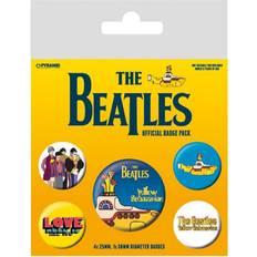 Yellow Brooches The Beatles Yellow Submarine Badge Set - Yellow/Blue