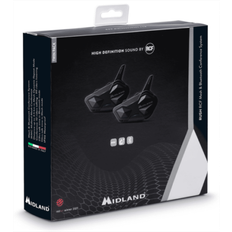 Midland De BT Rush Mesh Gegensprechanlage Doppelpack - Schwarz