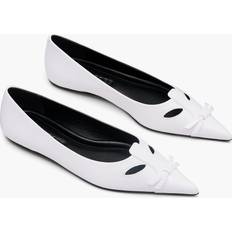 Marc Jacobs The Kat Ballerina Flats - Bright White