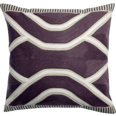 Textiles Vivaraise Johan Brodé Raisin 45 x 45 Violet Foncé Coussin de Décoration Complet Violet