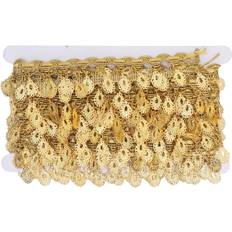 Kroppskedjor Zeblaze Waist Chain Gold Plated Tassel Sequins Delicate Bikini Body Chain - Gold Plated