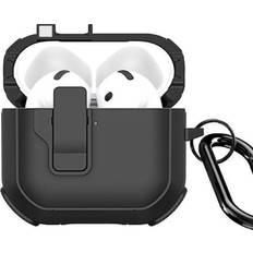 Dux ducis Headphone Case AirPods 4 PECP Series PC+TPU Cover with Hook Black