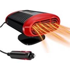 Car Heaters Cyslmuk Red 2 in 1 Car Heater 12V 150W