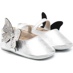 Babywalker Butterfly-Detail Ballerina Shoes - Kids - Silver