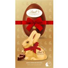 Lindt Chocolates Lindt Milk Chocolate Egg With Gold Bunny 195g