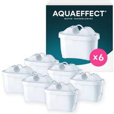 Pack of 6 Aqua Effect Water Filters White