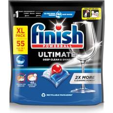 Finish Ultimate Deep Clean & Shine Dishwasher Tablets Regular 55 Tabs