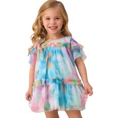 Multicoloured Dresses Angel & Rocket Kids' Floral Print Mesh Dress Multi