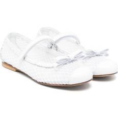 Fabric Ballerinas Children's Shoes Montelpare Tradition Net-Overlay Ballet Flats - Kids - White