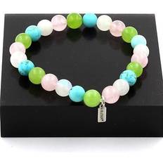Peridot Smycken Bracelet Perles Péridot Quartz Rose Turquoise - Fabriqué