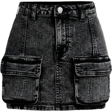 Shein Tween Flicka Klaff Ficka Enfrgat Denim Kjolar