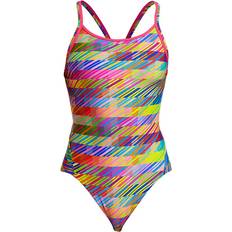 Funkita Baddräkt Diamantbaksida UV50+ Statisk Stack - Badkläder