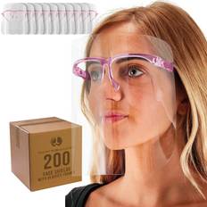 TCP Global Salon World Safety Face Shields - Pink Glasses