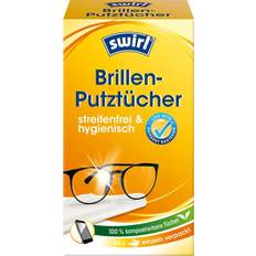 Kluter Swirl Brillenputztücher Papir Hvit 50 Stykker