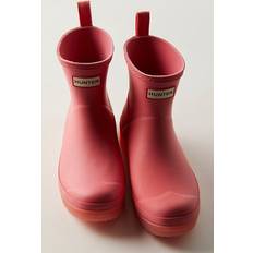 Hunter Play Short Translucent Wellies - Coral
